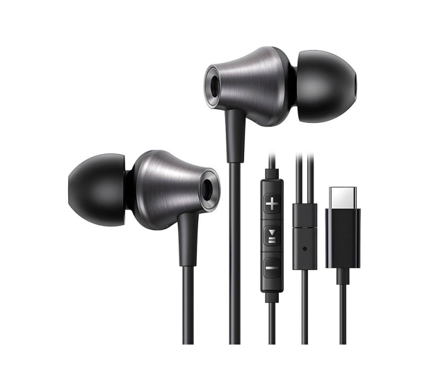 UGREEN Przewodowe słuchawki dokanałowe EP105 USB-C 1.2m czarne - 1501556 - zdjęcie 2